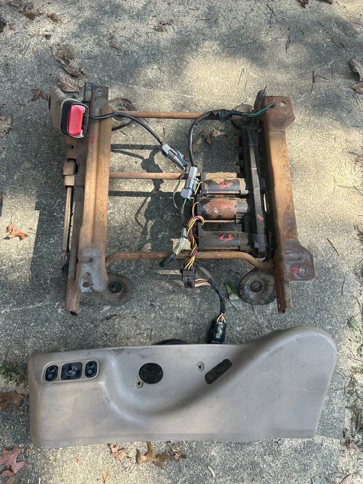 99 00 01 02 03 04 Ford F250 F350 asiento eléctrico conductor de pista excursión izquierda Foto 4 de 4