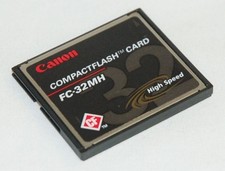 Vintage Canon 32 MB CompactFlash Memory Card FC-32MH
