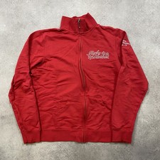 Harley-Davidson Sweatshirt Men's Medium Vintage Full Zip Biker Jacket, Red