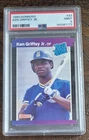 1989 Donruss Ken Griffey Jr. Rookie RC #33 PSA 9 Mint HOF Mariners Nice 9s