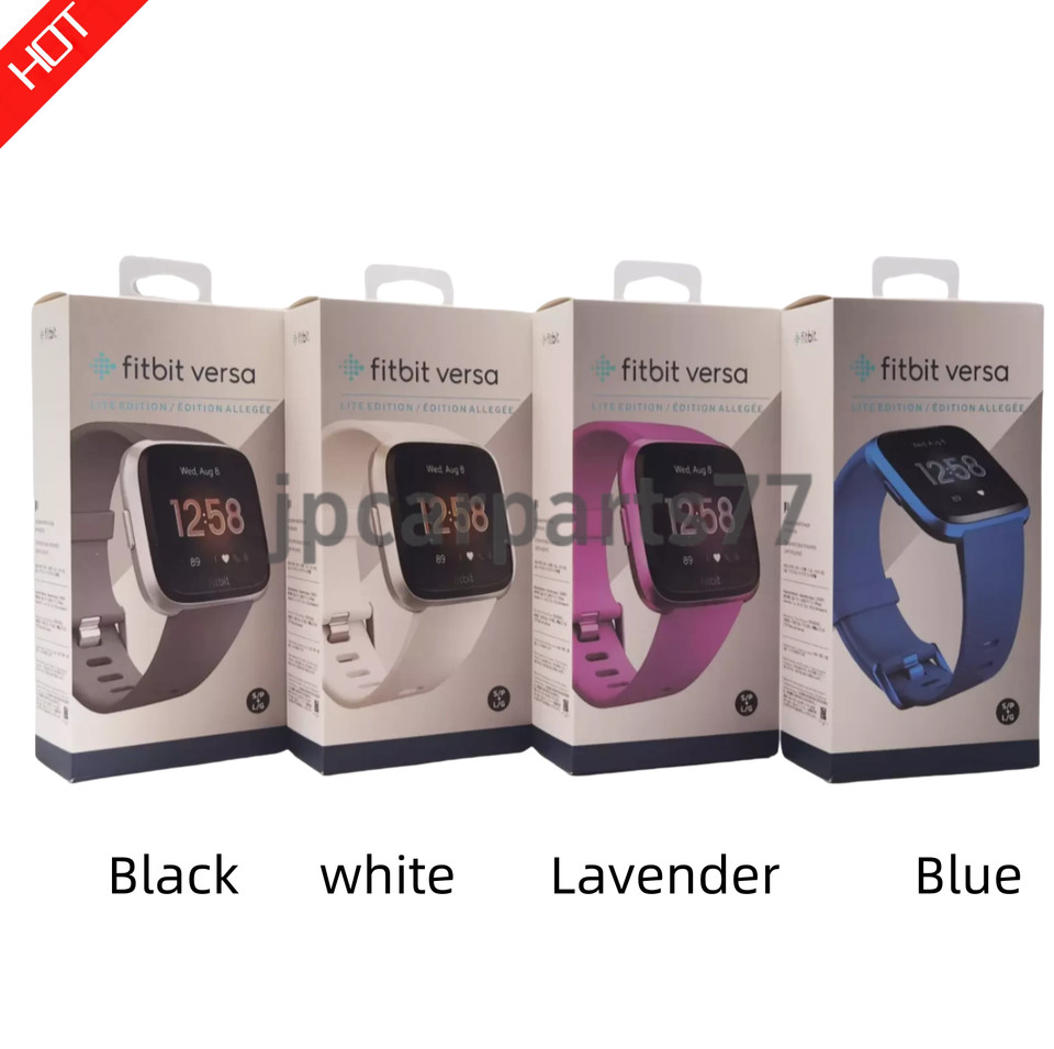 NEW Fitbit Versa lite Fitness Activity Tracker Wearable Smartwatch S & L Bands