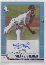 2023 Topps Big League Big League Blue Foil Shane Bieber #BLA-SB Auto 1i1m