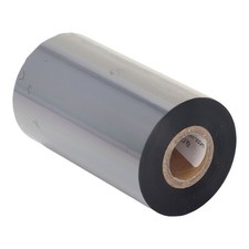 Black Thermal Transfer Ribbon Antistatic Resin Enhanced Self Adhesive