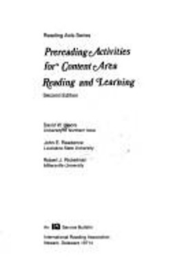 Prereading Activities for Content Area Reading and Learning David