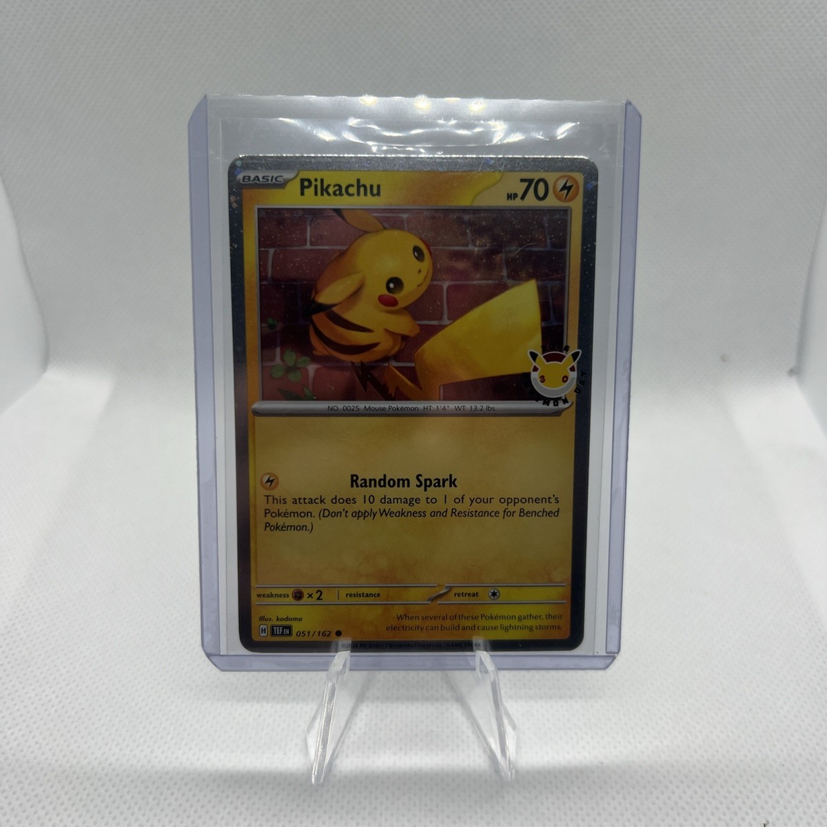 ポケモンカード ピカチュウ 051/162 Pikachu 051/162 30th Anniversary Stamped 2026 Pokémon Day Promo