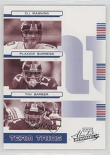 2006 Playoff Absolute Memorabilia Team Trios /200 Eli Manning Plaxico Burress