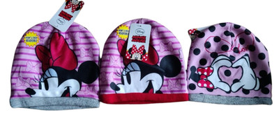 Disney Minnie Mouse Mütze 52-54cm Wintermütze Übergang Beanie rosa