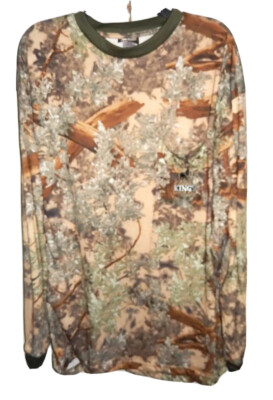 Hidden Mesa Men's 2XL Reg Camo LS Shirt Hunting King's Desert Shadow Pullover
