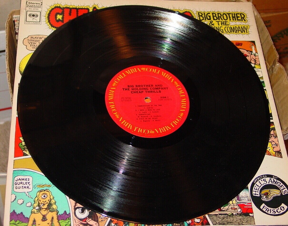 JANIS JOPLIN CHEAP THRILLS ROCK & ROLL VINTAGE ALBUM VINYL