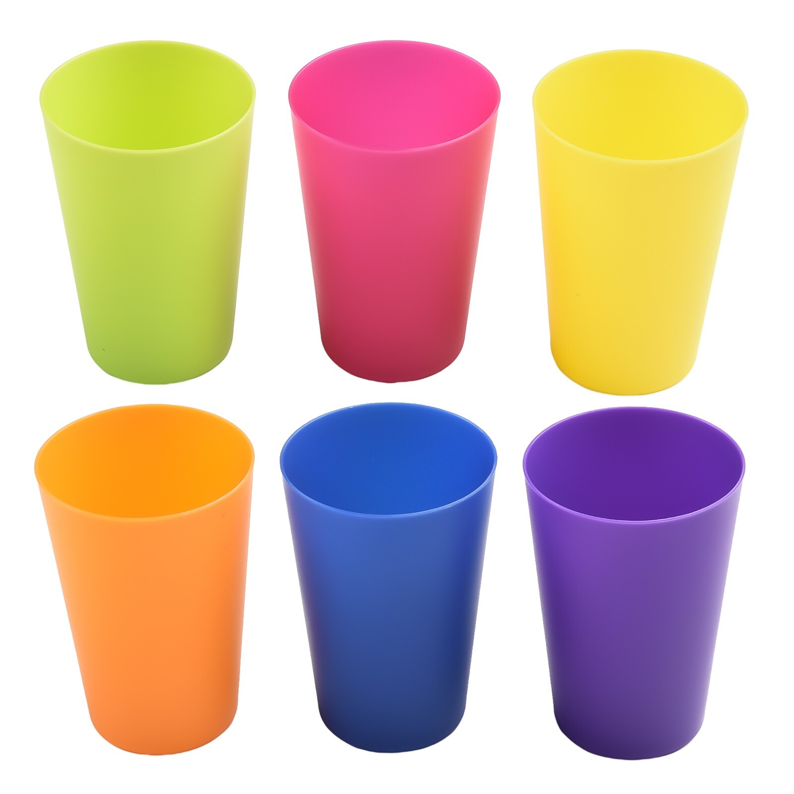 Colourful Plastic Cups Safe Unbreakable and Reusable for All Beverages