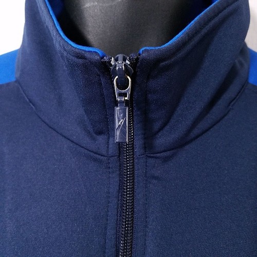 Vintage Reebok Track Jacket Mens Size Large Blue 90s Full Zip Mock Neck - Picture 4 of 8