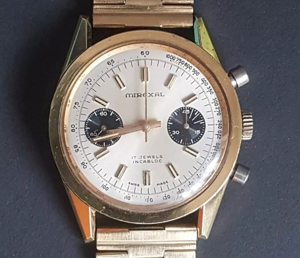 Mirexal men's watch Hand winding Valjoux 7733  RARE wrist Watch