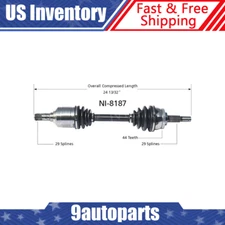 Fits 2002 2003 2004 2005 2006 Nissan Altima 3.5L Manual Front Left CV Axle Shaft