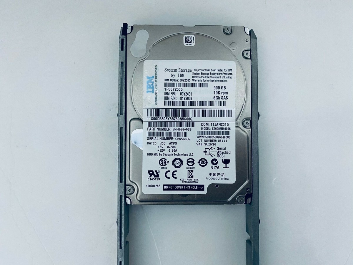 IBM 00y2505?900?GB SAS 6?Gb/s 10?K rpm 2.5?