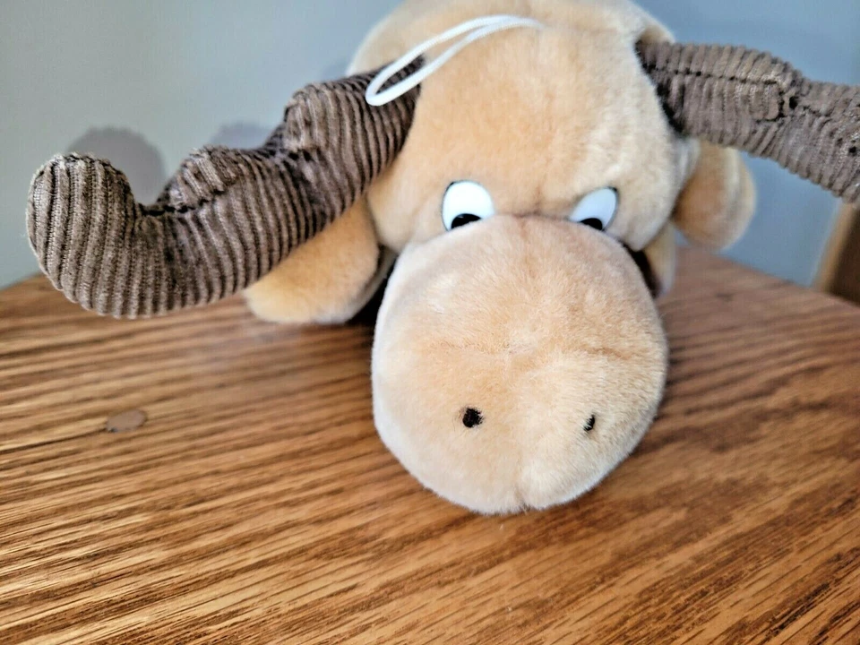 VINTAGE 1989 COMMONWEALTH Moose Hand Puppet 12" Lush Plush Soft RARE EUC  - Image 4 of 4