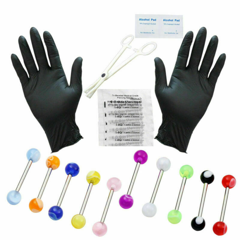 Belly Button Piercing Needle And Clamp