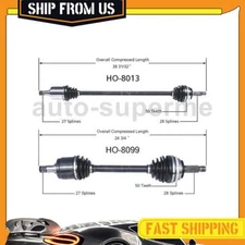 Front CV Axle Half Shaft Joints 2PCS For Honda Prelude 2.2L 1992-1996