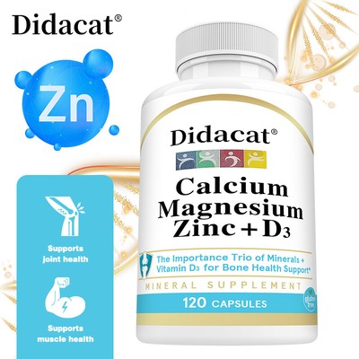 Calcium-Magnesium-Zink-Kapseln Mit Vitamin D3   Gleicht Gesunde Muskelkraft Aus