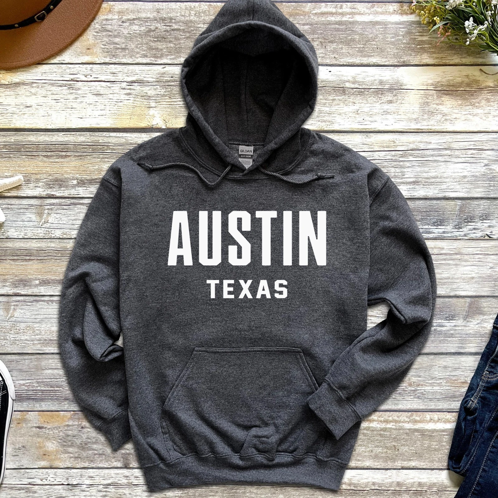 Austin Hoodie | Austin Travel Vacation | Austin Texas Pullover Hoodie