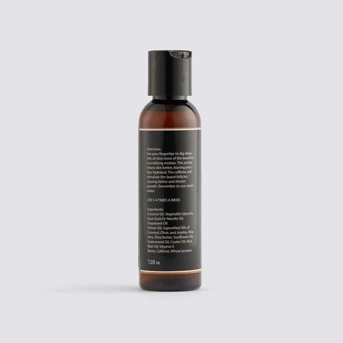 Champú para crecimiento de barba totalmente cafeinado para vello facial 120 ml - Imagen 2 de 7