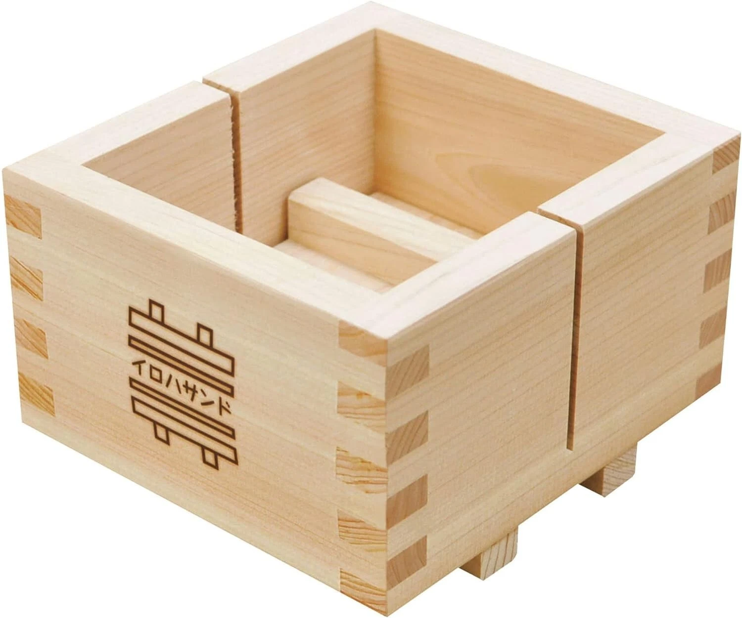 YAMAKO Sandwich Maker Wooden IROHASAND Press Maker Mold Form Box Japan