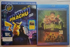 Pokemon Detective Pikachu 3d Blu Ray Only With Case And Insert