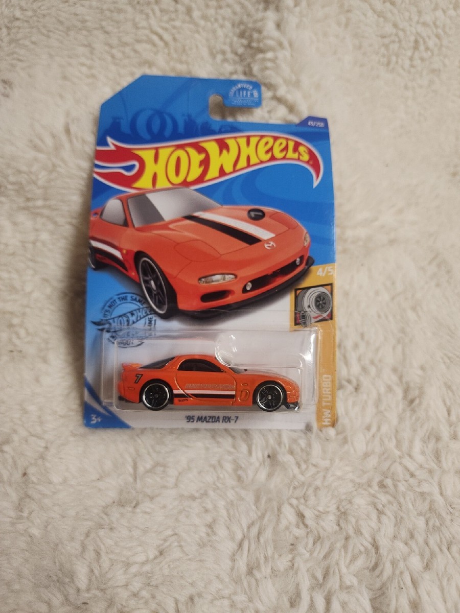 Hot Wheels Mazda RX-7 1/64 édition 2019 - Modèle #4/5, Couleur Orange, état Occasion