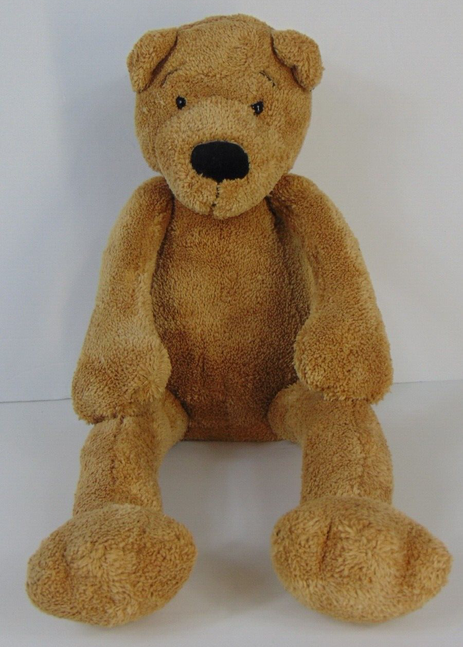 Pottery Barn Kids 18 Inch Brown Teddy Bear Plush Stuffed Animal with Long Legs  