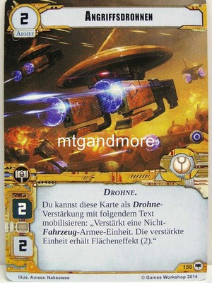 Warhammer 40000 Conquest LCG - Angriffsdrohnen  #158 - Base Set dt.