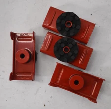 Lot of 4 PAC International Resilient Sound Isolation Clips RISC-1 Red Brackets