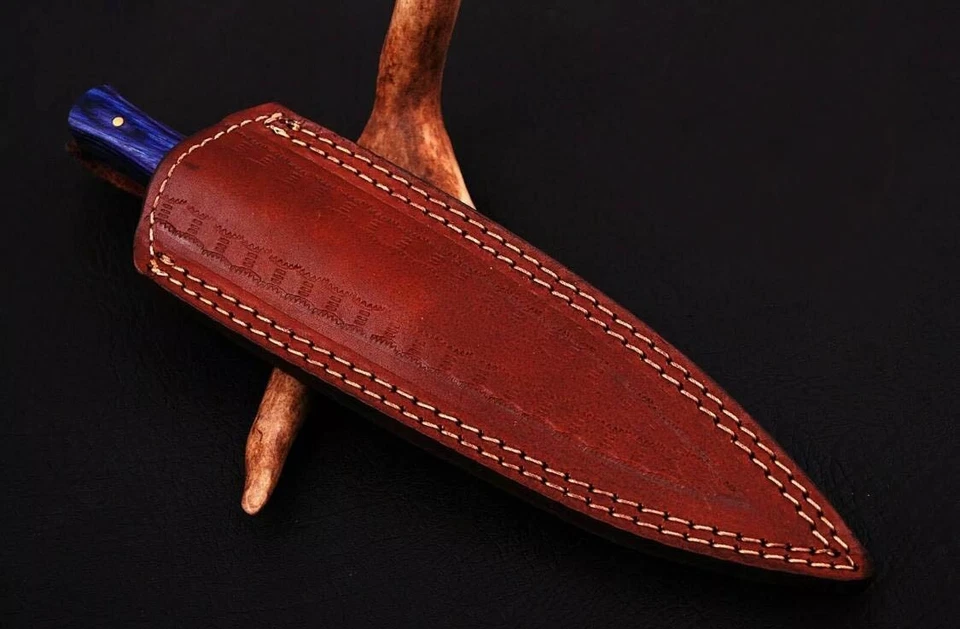 Hecho a mano Doble Borde V42 Militar Damasco Acero Daga Bota Cuchillo Supervivencia x72 Foto 4 de 4