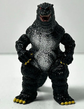 GODZILLA 2" Figure 1994 Black Silver Spine Yellow Claws Red Eyes Gashapon Kaiju
