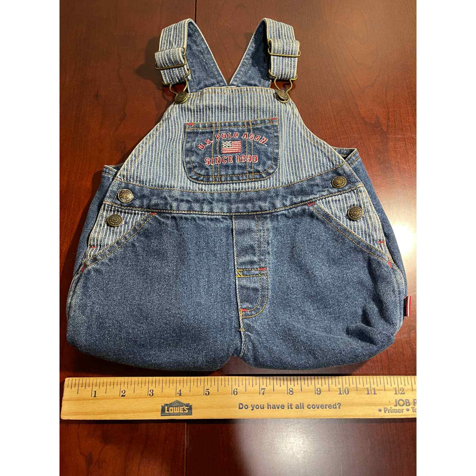 Blue Jean Purse Made From US Polo Assoc Denim Bib Overall Baby USA
