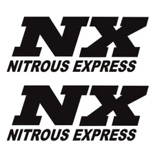 NX Express Decal Nos Vinyl Sticker Logo Nitrous Oxide Racing Drag JDM