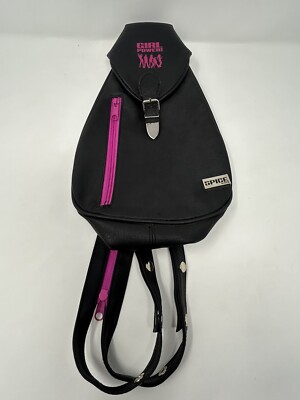 VTG Black & Hot Pink Spice Girls Women's Backpack Or Sling Purse Bag Pre-owned