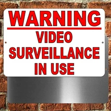Warning Video Surveillance In Use Sign / Decal  Cctv Security Watched S010 /