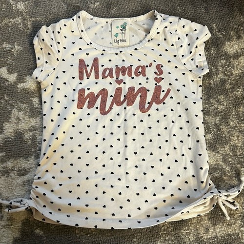 Lilly Bleu-Gap Girls Outfit Top "Mama's Mini" & Denim Jeans Size 5 - Picture 2 of 8