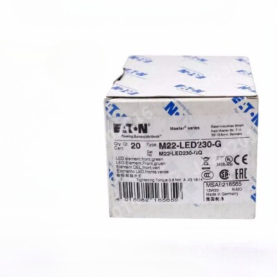 20pcs New EATON M22-LED230-G Module with lamp base #F