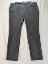 Eddie Bauer Gray Corduroy Boyfriend Slim Pants Womens Size 14