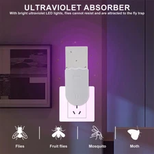Flying Insect Trap,Bug Light Trap Indoor,Plug-in Mosquito Killer UV Light