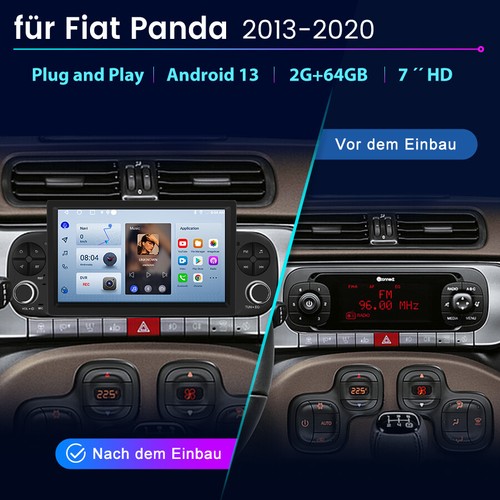 Android 13 Autoradio Für Fiat Panda 2012-2020 GPS Navi WIFI SWC Carplay BT DAB+ - Bild 2 von 12