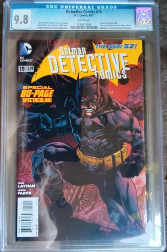cgc 9.8 Detective Comics #19 Jason Fabok Cover