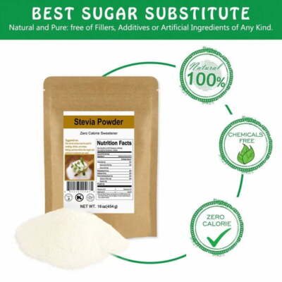 #ad Pure Natural Stevia Powder Extract Sweetener Sweet Leaf Sugar Substitute 0 Cal $116.99