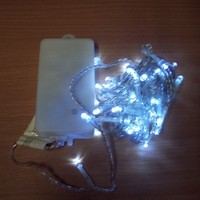 50Er Led Lichterkette 4,9M Kaltweiß Batterie / Timer AußEn BA11463 Xmas