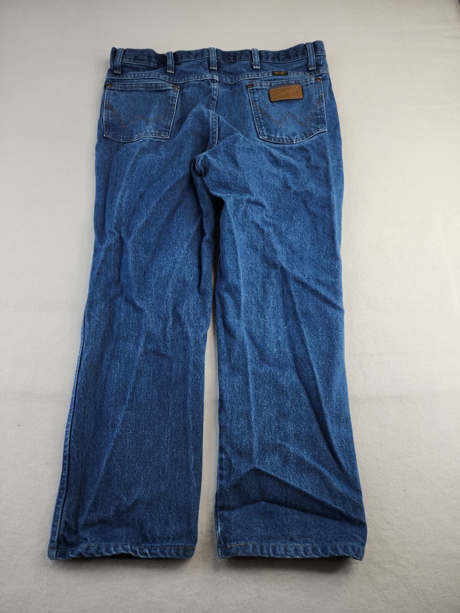 Wrangler 936PWD Mens 36 x 30 Blue Denim Western Jeans | eBay