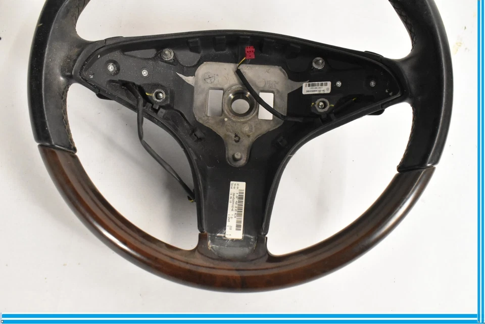 Mercedes Benz E350 Steering Wheel Wood Leather Black 10 11 A2074601003 - Image 4 of 4