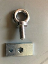 1 x Harness Eye Bolt and Back Plate 7/16" Thread Rally Race Road