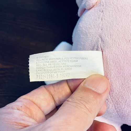 12” Minnie Mouse Disney’s Babies Disneyland Disneyworld Parks Pink Plush - Picture 3 of 3