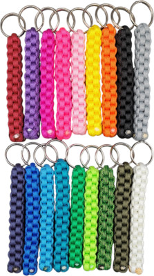 Paracord Schlüsselanhänger eckig 10 cm handgefertigt viele Farben