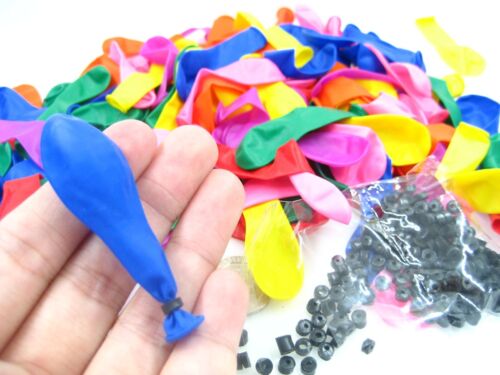 UK STOCK 120 Water Balloon refill Pack With O Rings party Magic Self Tying Bombs - 第 1/9 張圖片